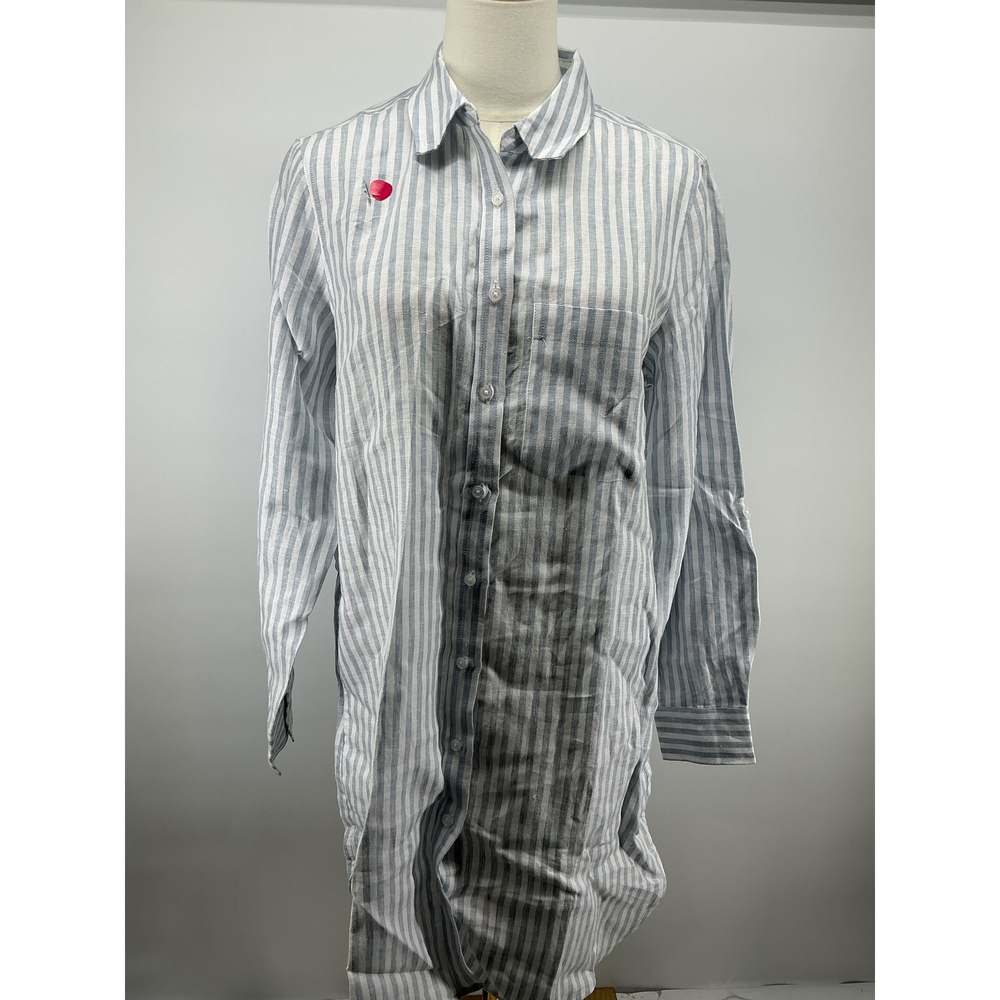 100% European Linen Shirt Dress